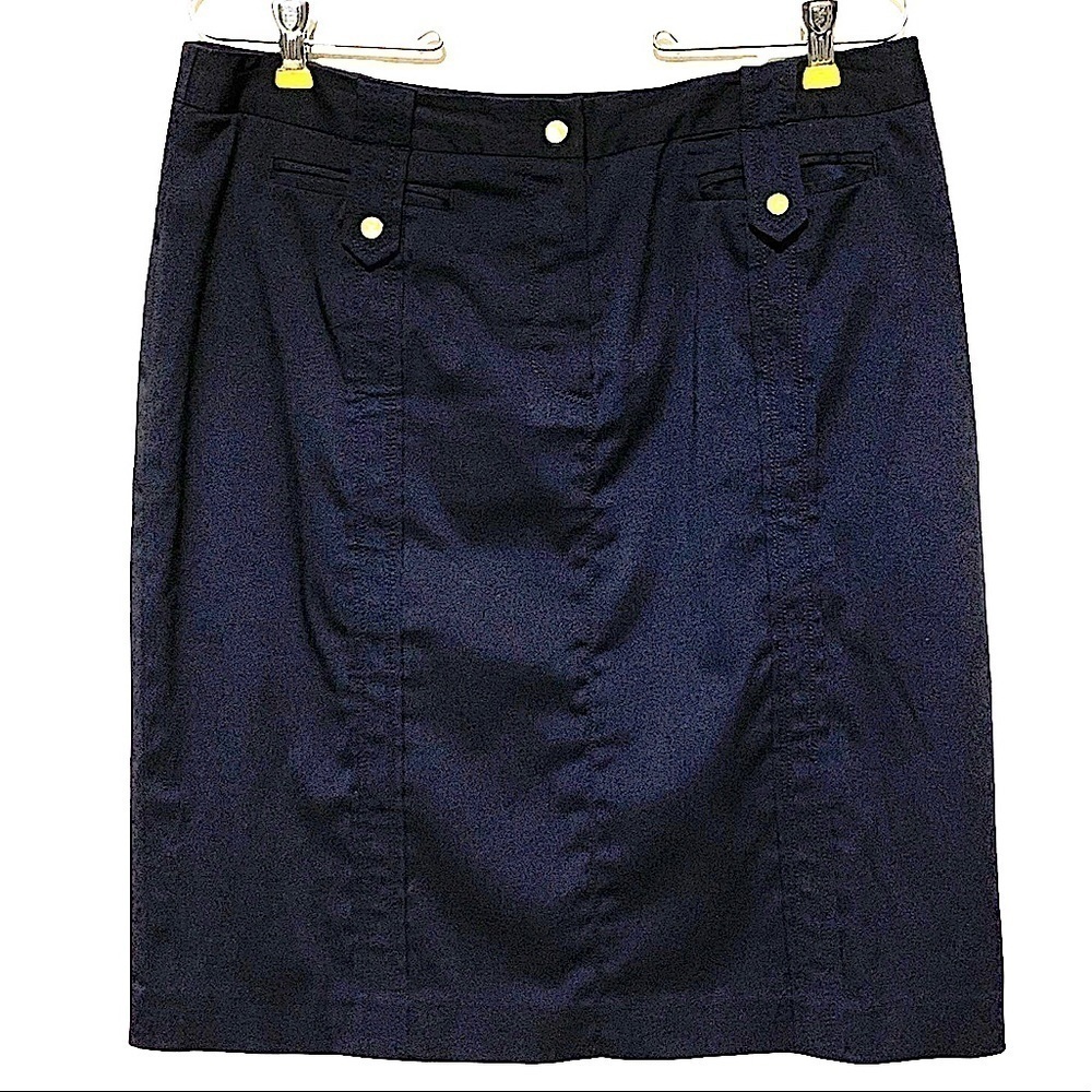 PETER Nygard Navy Casual Skirt Size 10